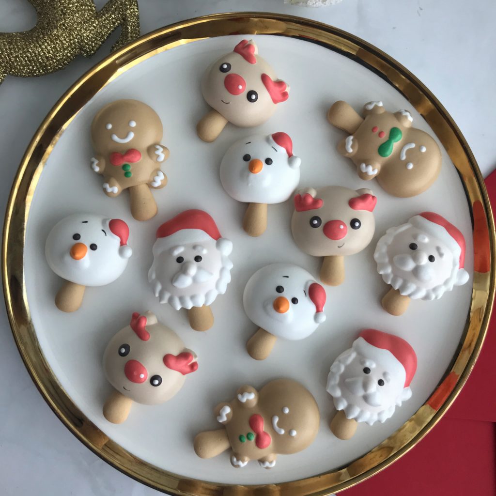 semisweets christmas meringue cookies
